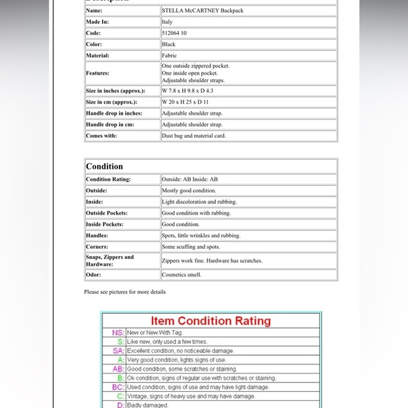 Stella McCartney Black Quilted Backpack with Silver Chain - Picture 13 of 13